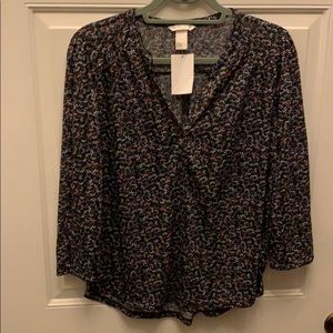 Pastel floral patterned shirt